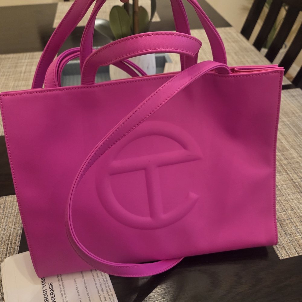 Telfar Pink Shopping Bag